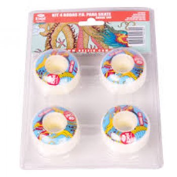 KIT 4 RODAS PU SHORE 98 P/SKATES