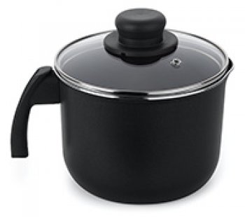 Leiteira 16 C Tampa De Vidro Gourmet