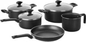 Cjto 05 Pçs Amora Preto Mate