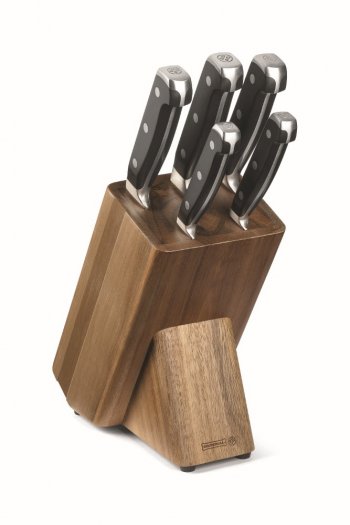 CONJUNTO FACA 05PC+SUPORTE PRETA CHEF KITCHEN MUNDIAL 8800-5