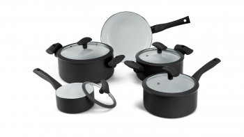 CONJUNTO PANELA 5PC PRETO HERCULES PA300-5PPR