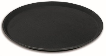 BANDEJA  ANTI-DERRAPANTE PRETA 40CM HERCULES BX104-40