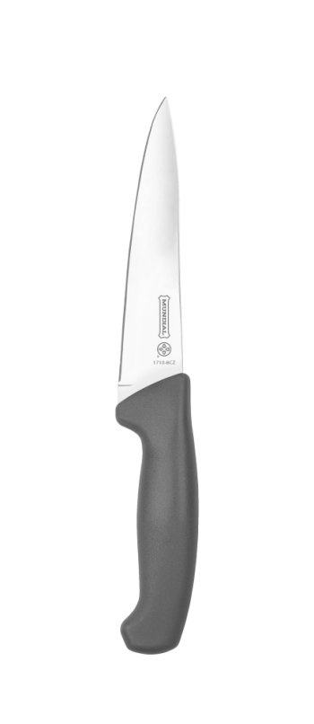 FACA CARNE FIO LISO CINZA ELEMENT MUNDIAL 20,3CM 1710-8CZ