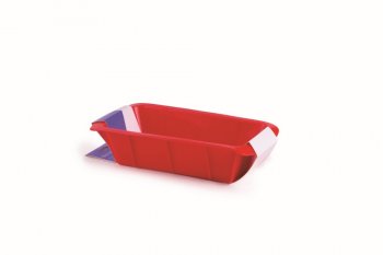 FORMA SILICONE RETANGULAR 25X13,5X6 VERMELHA HERCULES  SLC95VM