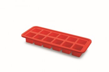 FORMA SILICONE GELO QUADRADA VERMELHA 26X11CM HERCULES SLC140VM