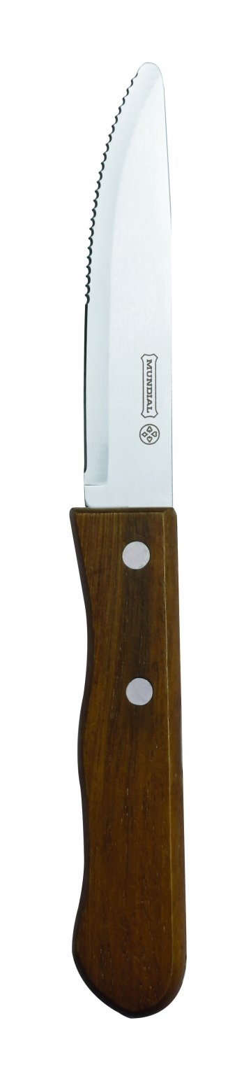 FACA ASSADO CABO MADEIRA 5" WOOD MUNDIAL 1528-5B