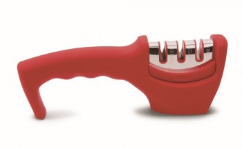 AFIADOR FACA TRIPLO VERMELHO  20.5CM  MUNDIAL AFF20