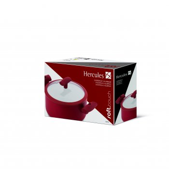 CACAROLA COM TAMPA VERMELHA 24X11CM 4,5L HERCULES PA300-C24VM