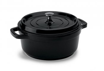 CACAROLA REDONDA C/TAMPA PRETA C/ANTIADERENTE DIAM.254MM ALTURA 110MM VOL.4,3L HERCULES PA9000-24PR