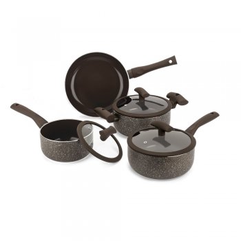 CONJUNTO PANELA 4PC MARRON HERCULES PA300-4MA