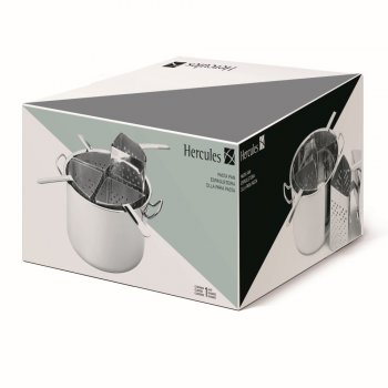 ESPAGUETEIRA 4 DIVISOES 32X16CM 10L HERCULES PA120