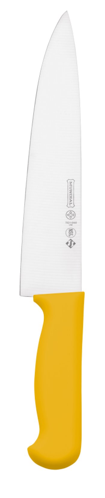FACA COZINHA AMARELA 8" MASTER LINE MUNDIAL 7831-8AM