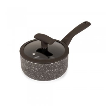 PANELA COM TAMPA 16X8CM 1,5L MARRON ALUMINIO HERCULES PA300-P16MA