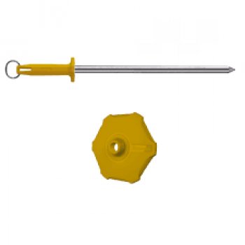 PROTETOR DE CHAIRA AMARELO GRANDE 5165 MUNDIAL 10PC