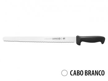FACA FIAMBRE BRANCA FIO SERRILHADO MUNDIAL 35,6CM 5627-14E