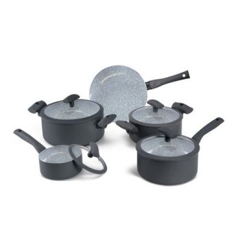 CONJUNTO PANELAS CINZA 5PC HERCULES PA300-5PCZ