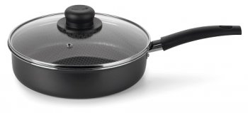 Frigideira Alta 22 Gourmet Tampa De Vidro