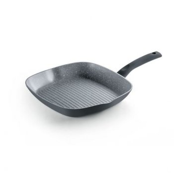 FRIGIDEIRA GRILL QUADRADA CINZA C/ ANTIADERENTE MED.DIAGONAL 313MMX38MM ESP.4,1MM VOL.2000MLHERCULES PA300-FG23CZ