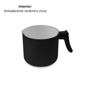FERVEDOR PRETO DIAMETRO 12X10,5CM HERCULES PA300-L12PR