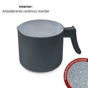 FERVEDOR CINZA DIAMETRO 14X11,7CM HERCULES PA300-L14CZ