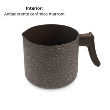 FERVEDOR MARROM C/ANTIADERENTE DIAM.137X114MM VOL.1600ML HERCULES PA300-L14MA