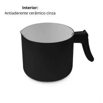 FERVEDOR PRETO DIAMETRO 14X11,7CM HERCULES PA300-L14PR