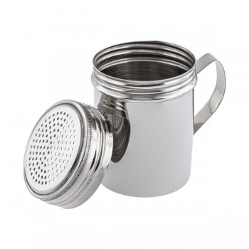 Polvilhador Dispenser de Temperos 300ml c/alça em Aço Inox WECK