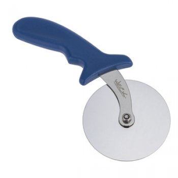 Cortador de Pizza Profissional  Lâmina 10cm Aço inox e cabo azul