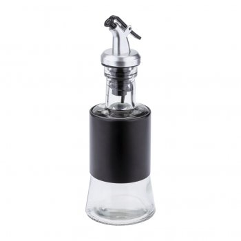 Galheteiro 200ml Corpo de Vidro e Aço Pintado 18 x 6,5cm Pt