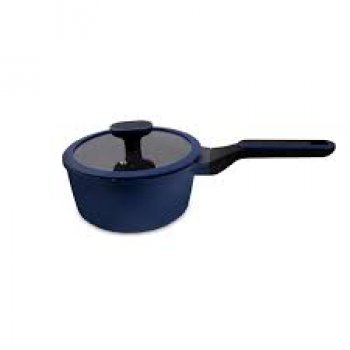 PANELA COM TAMPA DE VIDRO E SILICONE AZUL C/ANTIADERENTE DIAM.200X95MM VOL.2,4L HERCULES PA4000-P20AZ