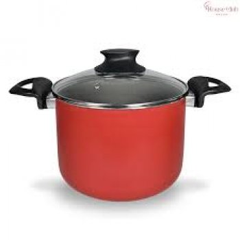 Caçarola 18 Gourmet Vermelha Tp De Vidro