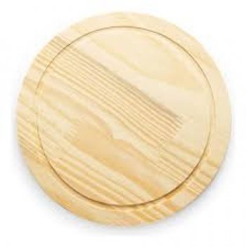 TABUA CHURRASCO PINUS REDONDA 35CM