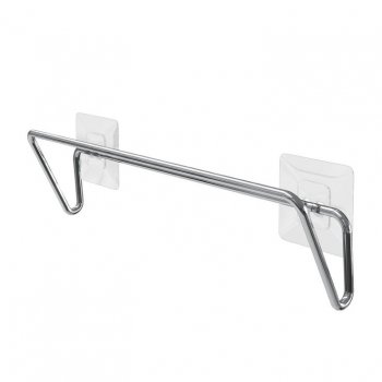 SUPORTE DE TOALHA PARA PAREDE 30CM - CROMADO
