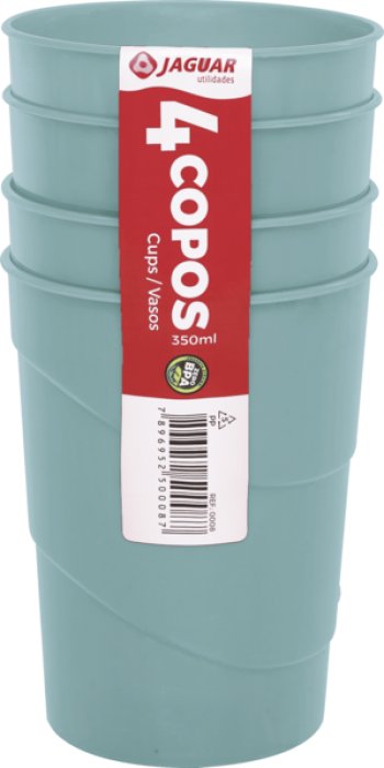 KIT 4 COPOS 350 ML