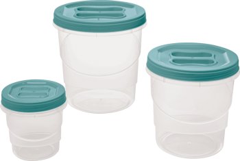 CONJ. 03 PCS MANT. ROSCA (500/1800/3000ML)