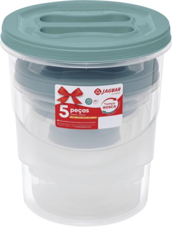 CONJ. 05 PCS MANT. ROSCA (500/1800/3000/4500/7800ML)