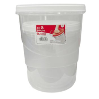 CONJ. 05 PCS MANT. ROSCA (500/1800/3000/4500/7800ML)