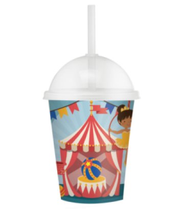 COPO SHAKE C/ CANUDO 360ML
