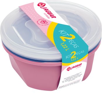 KIT 2 PCS ORGANIZA 3L / 1,22L RED. NUDE