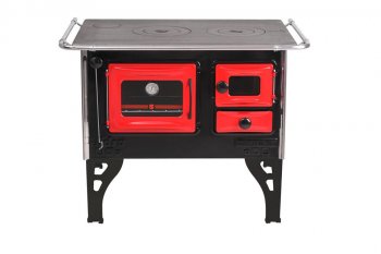 Fogão a Lenha H-Prime N 2 Esquerdo - Vermelho