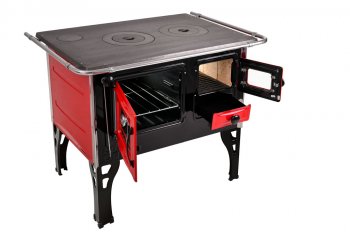 Fogão a Lenha Prime Box N 2 Esquerdo - Vermelho