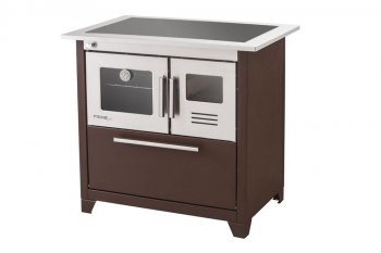 Fogão a Lenha Prime Glass N 2 Esquerdo - Marrom