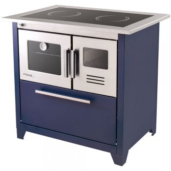 Fogão a Lenha Prime Glass N 2 Esquerdo - Azul