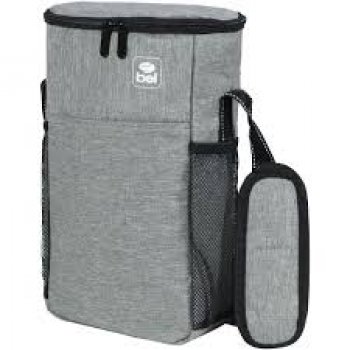BOLSA TÉRMICA TOSCANA CINZA PARA 2 GARRAFAS - BEL (P55)