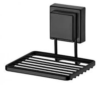 SABONETEIRA DE PAREDE CURVY PRETO - BEL (P55)