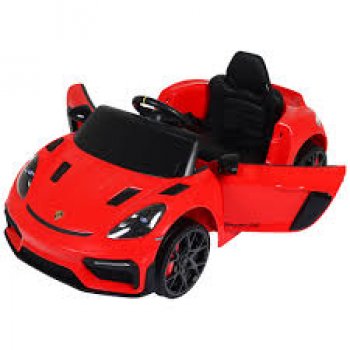 CARRO ELETRICO INFANTIL PORSCHE SPYDER 718 RS 12V VERMELHO - BEL
