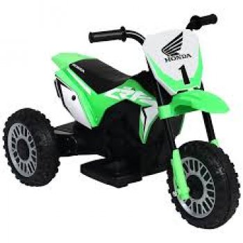 MOTO ELETRICA INFANTIL  3 RODAS CRF 450R HONDA 6V  VERDE - BEL