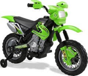MOTO  CROSS TRAIL ELETRICA 6V VERDE - BEL (P55)