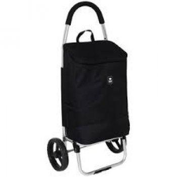 CARRINHO BOLSA TERMICA PRETO COM RODINHAS - BEL (P55)