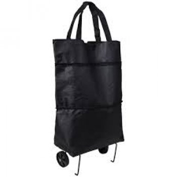 BOLSA SACOLA MULTIUSO PRETA COM RODINHAS - BEL
